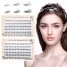 DIY Eyelashes Individual 8 10 12 mm Mix False Eyelashes Set Cluster Eyelashes for Eye Makeup 0.07 mm C Curl 10D+20D No Glue