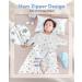 MOXTOYU 100% Cotton Baby Sleep Bag 2.5 Tog | Arms Up Design Swaddle Blanket | 2-way Zipper | Newborns Gift | 0-6 Months Stars S(0-6M) - Buy Online on GoSupps.com
