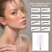 8 Pieces of Eyebrow Drawing Aids 5 Eyebrow Brushes Eyebrow Drawing Tool Beginner's Eyebrow Card Eyebrow Drawing Tool Set Reusable Tools - Buy Online on GoSupps.com