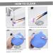 FRCOLOR Silicone Scrubbers 2 1 Makeup Brush Holder Silicone Facial Scrubber Brush Scrubber Cosmetic Brush Cleaning Mat Makeup Cleaner Mat Makeup Brush Drying Holder Silica Gel Bracket 11x10cm Blue - Buy Online on GoSupps.com