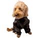 Trouser Suit Waterproof Dog Rain Coat Onesie Black (18 inch) - Buy Online on GoSupps.com