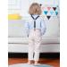 Mint Green Baby Boy Wedding Outfit Set | 4pcs Gentleman Suit with Striped Shirts, Trousers, Suspenders, Bowtie | 18-24 Months Light Blue - Buy Online on GoSupps.com