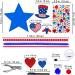 Winlyn 18 Sets 4th of July Patriotic Kids Crafts Kit - DIY Star Ornaments & Decorations with Foam Shapes and Stickers - Buy Online on GoSupps.com