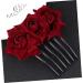 Ipetboom 1pc Wedding Rose Flower Hair Comb Wedding Comb Bridal Headpiece Bridal Hair Clip Hair Jewels for Women The Rose for Women Hair Accessory for Women Floral Comb Jewelry Bride Flowers - Buy Online on GoSupps.com