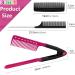 3-in-1 V-Spring Grip Straightening Comb Set - Carbon Fiber Teasing Comb for Unkempt Hair (Pink) - Buy Online on GoSupps.com