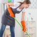Rubber Household Cleaning Gloves Reusable Dishwashing Gloves for Kitchen Flexible Durable & Waterproof (Medium Green+Red+Orange) - Buy Online on GoSupps.com