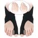 Effective Bunion Corrector for Women & Men - Pain Relief Big Toe Straightener | Non-Surgical Hallux Valgus Support - SEBS Cross Strap Separator (Black Right - Buy Online on GoSupps.com
