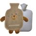 Heat bottle with cover 1l warm stone base bottle with fluffy plush PVC hot water bag heat bottle animal soft plush cover heat bottle Washable heating pillow