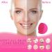 Shop Pink Facial Skin Care Tools - Deep Cleansing Brush for Anti-Aging Wrinkle Reduction & Dark Circle Relief - Buy Online on GoSupps.com