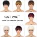 G&T Red Pixie Cut Wig with Bangs - Short Layered Heat Resistant Synthetic Wig for Women - Daily Party Use (99J) - Buy Online on GoSupps.com