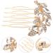 SOESFOUFU Bride Rhinestone Hair Comb gold headpiece hair accessories hair jewels for women hair comb for bridal Japanese and Korean Metal wedding bride Clip hair hair comb Small and fresh - Buy Online on GoSupps.com