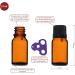 Handsunity 10ml Amber Glass Dropper Bottles - Set of 6 with Black Closure | Perfect for Pharmacy & DIY Use - Buy Online on GoSupps.com