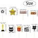 72 Pieces Movie Night Cupcake Toppers Movie Theme Party Picks Movie Party Supplies Decorations for Wedding Birthday Party 9 Styles - Buy Online on GoSupps.com