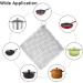 Stainless Steel Cast Iron Cleaner Cast Iron Skillet Cleaner Chainmail Scrubber Cast Iron Cleaner for Skillets Frying Pans Frying Pans Woks and More (7 x 7 Inch) - Buy Online on GoSupps.com