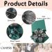 Campsis Flower Bridal Hair Barrette with Black Rhinestones - Handmade Crystal Hair Clip for Wedding, Prom, Bridesmaids - Buy Online on GoSupps.com