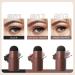 Eyebrow Stamp Stencil Kit - One Step Brow Trio Kit with 10 Reusable Stencils | Dark Brown Eyebrow Powder for Effortless Application - Buy Online on GoSupps.com