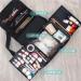 Sac Pour Vernis Semi Permanent Sac cosm tiques multicouches tui for Salon de beaut tatouages Nail Art poubelle outils organisateur de maquillage for femmes sac de grande capacit Pour Flac Rouge - Buy Online on GoSupps.com