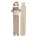 Extra Long Hot Water Bottle Super Soft Novelty Plush Cover Natural Rubber 2L Capacity 72cm Long Perfect for Pain Relief on Aches or Injuries (Sloth) Sloth - Multi Colour