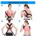 Adjustable Back Brace Support Invisible Shoulder Posture Corrector Spine Neck Health Correction Belt Home Office Unisex Black L - Buy Online on GoSupps.com