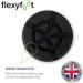 Flexyfoot 25mm Shock Absorbing Walking Stick Ferrule - Black (Pack of 1) - Buy Online on GoSupps.com