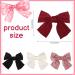 4 Pack Bows Hair Clip for Women Silky Satin Hair Bows Big Bowknot Hairpin with Ribbon Solid Color French Hair Barrette for Women Girls Red+Black+White+Pink - Buy Online on GoSupps.com