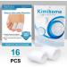Kimihome Silicone Toe Tube Pads - 16 PCS Toe Sleeve Cushions for Corns, Blisters, and Calluses - Large, Medium, Small Sizes - White - Buy Online on GoSupps.com