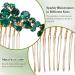 inSowni 11 Pieces Vintage Emerald Green Headpieces Party Prom Wedding Bridal Rhinestone Hair Side Combs Slides+U-shaped Hair Pins Accessories for Brides Bridesmaids Women Girls - Buy Online on GoSupps.com