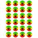 24 x Weed Flag Edible Wafer or Icing Cupcake Topper Fun Stoner Party Cake Decorations Perfect For Brownies Cookies Muffins & More! (Premium Icing Sheet)