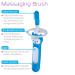 MAM Massaging Brush | Soft Silicone Bristles for Babies | Daily Tooth Cleaning & Pain Relief | 3+ Months | Turquoise Baby Toothbrush - Buy Online on GoSupps.com
