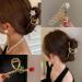 ORGUNE Large Cute Metal Flower Claw Hair Clips - Set of 6 | Nonslip Gold Hair Clip for Strong Hold | Fashion Accessories for Women and Girls with Thick, Thin, Curly Hair - Buy Online on GoSupps.com