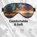 Hawaiian Beach Palm Trees Eye Mask - Soft Travel Unisex Sleep Shade for Yoga & Shift Work - Buy Online on GoSupps.com