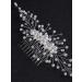 Deniferymakeup Pearl Hair Comb Wedding Hair Comb Pearl Hair Piece Headpiece for Brides Bridal Bridesmaids Crystal Hair Comb for Wedding Hairstyles - Buy Online on GoSupps.com