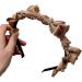 amangul Simple Hair Accessories Women Students Washing Face Hairband knots Shape Headbands Delicate Hairpieces for Daily Wear(Khaki) - Buy Online on GoSupps.com