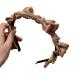 amangul Simple Hair Accessories Women Students Washing Face Hairband knots Shape Headbands Delicate Hairpieces for Daily Wear(Khaki)