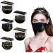 50 Pack Christmas Santa Claus Face Masks - 3-Layer Disposable Mouth & Nose Protection with Holiday Motif - Black Printed Bandanas for Men - International Shipping Available - Buy Online on GoSupps.com
