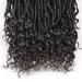 Leeven 24 Inch Goddess Faux Locs Crochet Hair 6 Packs - Long Soft Locs Braiding Hair with Curly Ends - Natural Black Synthetic Bohemian Locs Extensions for Women - Buy Online on GoSupps.com