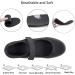Womens Mesh Nurse Shoes - Non-Slip Adjustable Mary Janes Sneaker for Arthritis & Plantar Fasciitis - Lightweight Orthotic Wedges for Fitness - Black - Buy Online on GoSupps.com