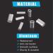 JSHANMEI Single Barrel Crimp Sleeves Aluminum Connector Kit 420PCS - Leader Rigging Fishing Line Tube Sleeves - Buy Online on GoSupps.com