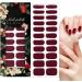 Generisch Set of 22 red gel nail strips - Long-lasting - Stickers for manicures and pedicures - For home and autumn - Buy Online on GoSupps.com