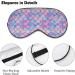 Mermaid Rainbow Sleep Mask - Comfortable Eye Cover with Adjustable Strap for Men and Women - Block Out Light for Travel, Nap, Meditation - Fashionable Patterns - Buy Online on GoSupps.com