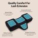 Ergonomic Memory Foam Lash Pillow with Velvet Pillowcase - Comfy Neck Support for Eyelash Extensions - Sturdy Head Pillow for Lash Extension Bed - Buy Online on GoSupps.com