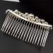 2Pcs Pearl Crystal Hair Comb Set - Bridal Rhinestone Headpiece for Women and Girls - Buy Online on GoSupps.com