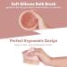 AIMIKE Silicone Body Scrubber Brush - Soft Bath Exfoliator for Smooth Skin | Food-Grade Silicone | Gentle Exfoliation for Sensitive Skin - Buy Online on GoSupps.com