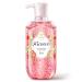 Kustie Strawberry Body Wash with Real Fruit Seeds Gentle Exfoliating & Hydrating Shower Gel for Dry Rough & Blemish-Prone Skin Fruity Milk Perfume Scent Natural Extracts 16.9 fl oz
