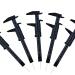 6 Inch Eyebrow Measuring Ruler Set - Brow Mapping Tool for Precision Tattoo and Makeup - Mini Vernier Caliper Double Scale Plastic Ruler - 5PCS (Black) - Buy Online on GoSupps.com