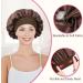 Satin Silk Bonnet Set for Curly Hair - 2pc Night Sleep Caps in Black Coffee | Hair Wrap for Women - Buy Online on GoSupps.com