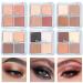 AKARY Matte Shimmer Eyeshadow Palette - 4 Colors Pearlescent Nude Pink Glitter Makeup Kit - Buy Online on GoSupps.com