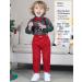 Mint Green Baby Boy Outfits Set 4pcs | Gentleman Wedding Suit 12-18 Months | Long Sleeves Striped Shirts, Trousers, Suspenders, Bowtie | Green & Red - Buy Online on GoSupps.com