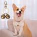 Copper Bells for Dog Collars with Snap Clips - Pure Copper, Clear Sound, No Rust - Ideal for Dogs/Cats - Save Birds and Wildlife - Buy Online on GoSupps.com