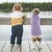 Shop Hjumarayan XL Purple Dog Sweater - Washable Elastic Striped Design for Medium & Large Dogs - Buy Online on GoSupps.com